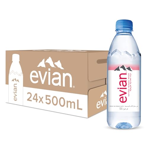 Evian Natürliches Mineralwasser, 24 x 500 ml von evian