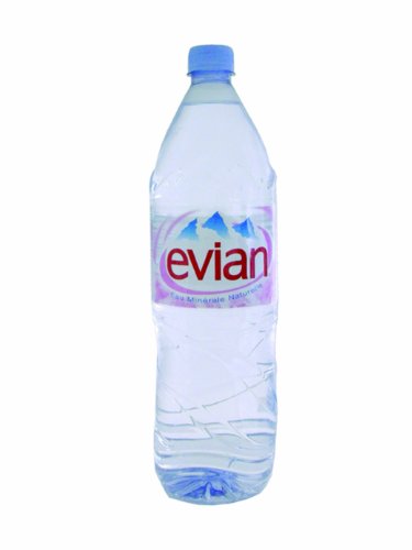 Evian Natürliches Mineralwasser Plastic Bottle 1,5 Liter Ref. 01110 [Pack 12] von evian