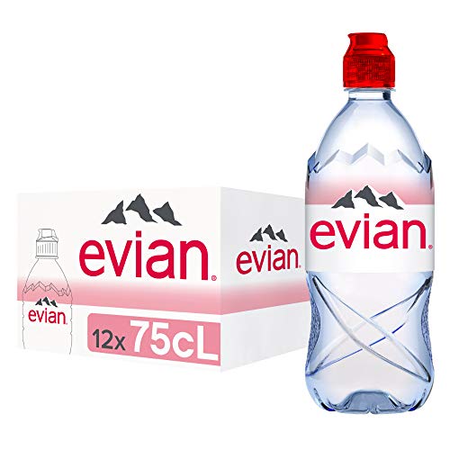 Evian Natürliches Wasser, PET, 750 ml, 12 Stück von evian