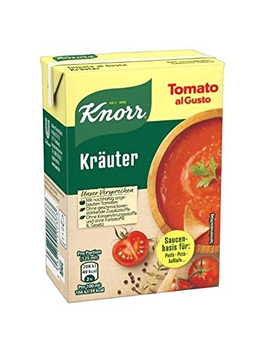 Knorr Tomato al Gusto Kräuter Soße 370 g Original Lecker soße 1 stück von eworldpartner