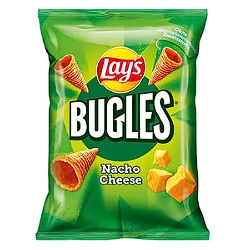 Lay's Maischips Bugles Nacho Cheese Original Lecker Chips 95 Gramm 1 Stück von eworldpartner