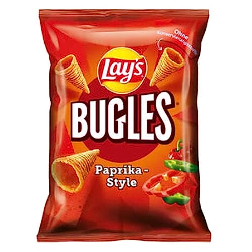 Lay's Maischips Bugles Paprika Style Original Lecker Chips 95 Gramm 1 Stück von eworldpartner