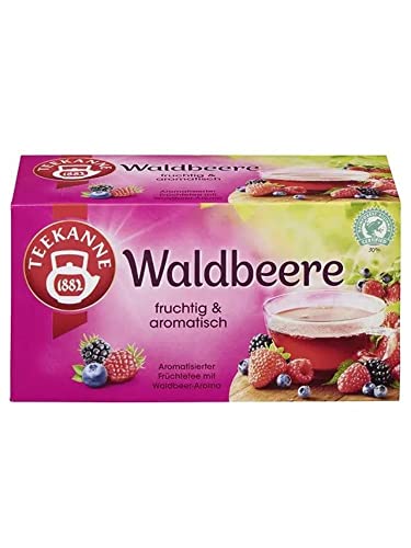 Teekanne Fruchtige Waldbeere 50g, 20 Beutel Aromatischer Tee Natürlish Kräutertee 1 Packung von eworldpartner