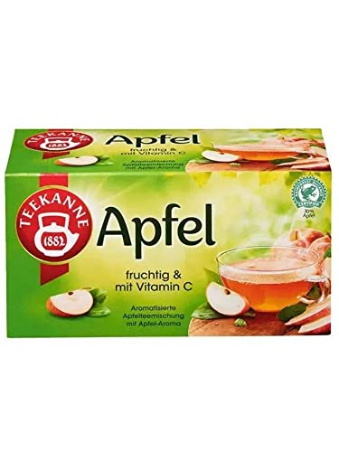 Teekanne Fruchtiger Apfel 60g, 20 Beutel Natürlish Kräutertee 1 Packung von eworldpartner