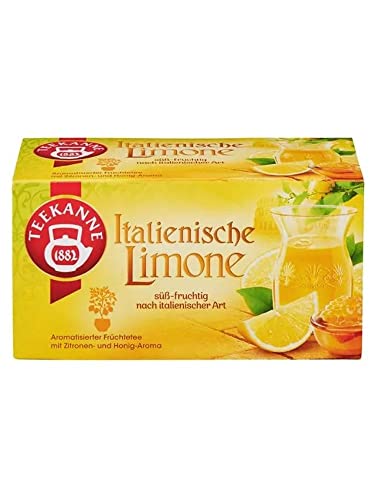 Teekanne Italienische Limone 50g, 20 Beutel Aromatischer Tee Natürlish Kräutertee 1 Packung von eworldpartner