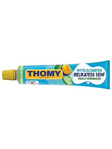 Thomy Senf Mittelscharfer Delikatess Senf 200ml Original Lecker soße 1 stück von eworldpartner