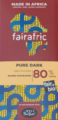 80% Bio-Zartbitterschokolade 2 x 80 gr von fairafric