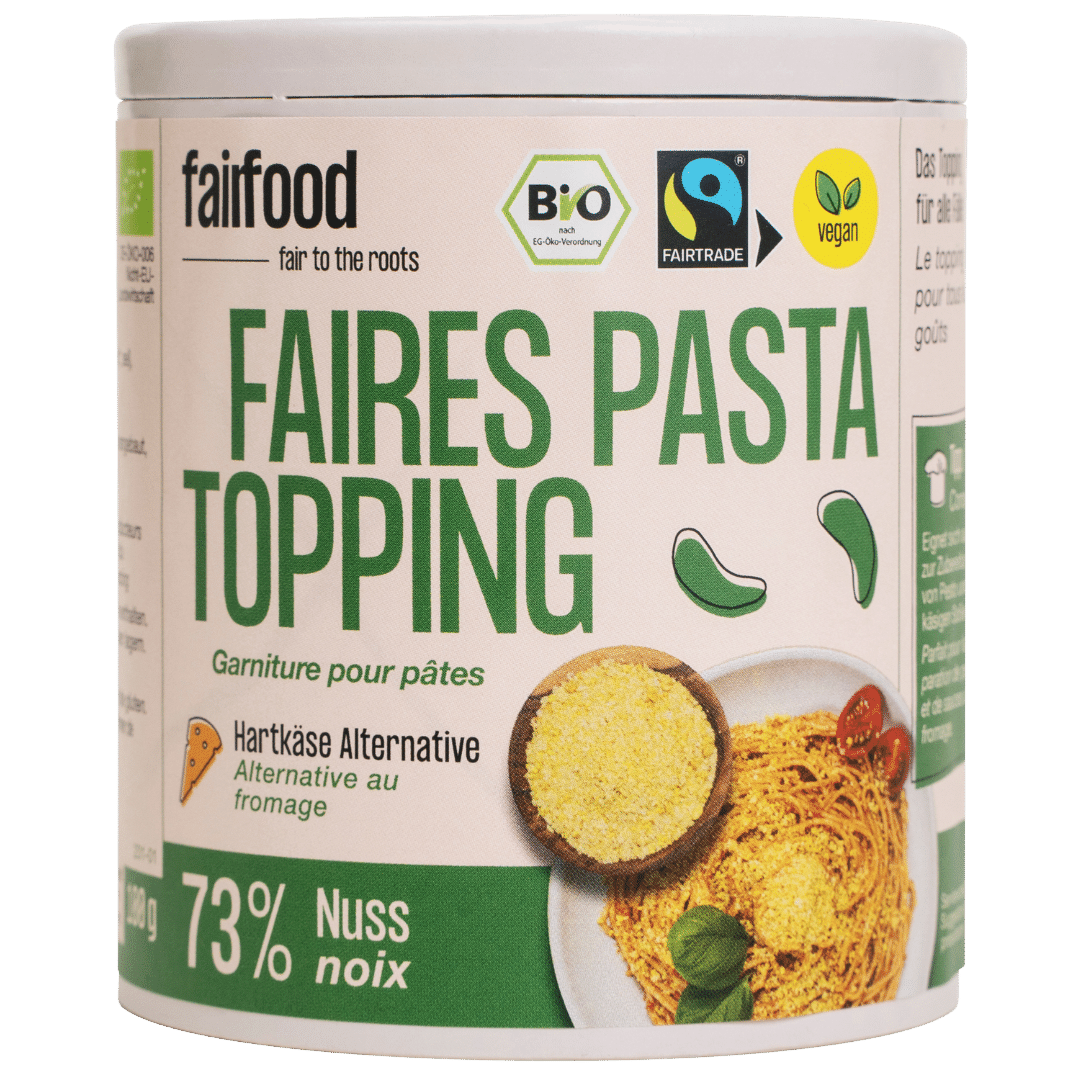 Faires Pasta Topping Papierdose 100g von fairfood