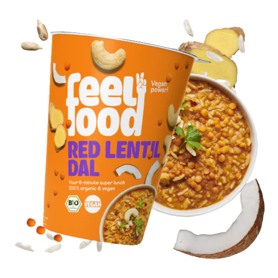 Bio Red Lentil Dal Instant Lunch, 85g von feelfood®