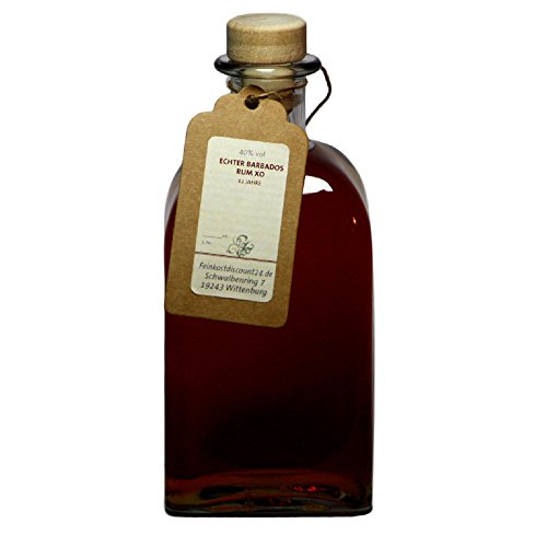 Echter Barbados Rum XO 40% vol - 500 ml - | 12 Jahre | holzfassgelagert von feinkostdiscount24