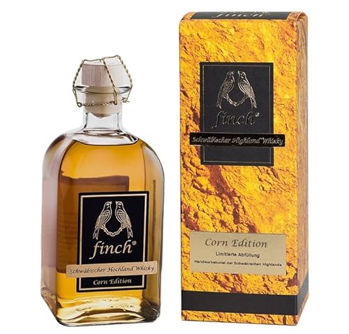 finch Whiskydestillerie Corn Edition 46 Prozent vol. Schwäbischer Whisky in Geschenkverpackung (1 x 0.5 l) von finch Whiskydestillerie