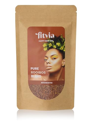 fitvia Rooibostee "Pure Rooibos Blend": loser Tee, purer Super Grande Rooibos Tee - ohne Zuckerzusatz, 100g von fitvia