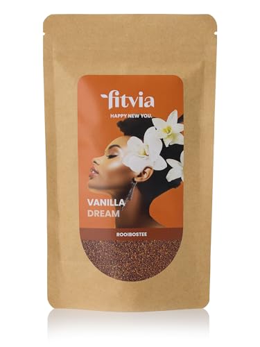 fitvia Rooibostee "Vanilla Dream": loser Tee, Bourbon Vanille und Rooibos-Tee - ohne Zuckerzusatz, 100g von fitvia