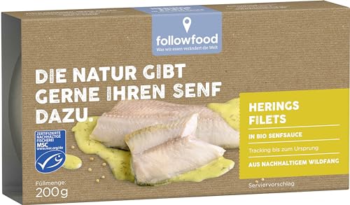 Followfish Heringsfilets in Bio-Senfsauce 1 x 200g von followfish