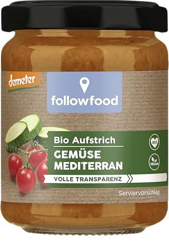 followfood Bio Aufstrich Gemüse Mediterran, 120g von followfood