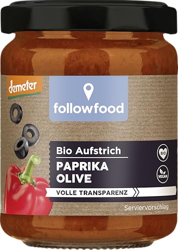 followfood Bio Aufstrich Paprika Olive, 120g von followfood