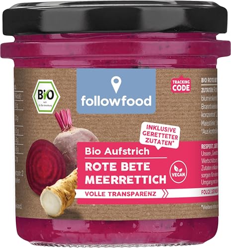 followfood Bio Aufstrich Rote Beete Meerrettich, 135g von followfood