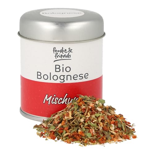 foodie & friends Bio-Bolognese Gewürz 50g in der Streudose | Gewürzmischung zur Zubereitung von Pasta Bolognese und anderen Nudel-, oder Reisgerichten von foodie & friends