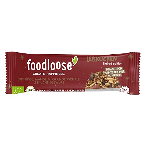 Bio-Nussriegel Lebkuchen von foodloose (1 Riegel) von foodloose