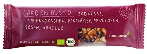 foodloose Garden Gusto Bio-Nussriegel, 6er Pack (6 x 35 g) von foodloose