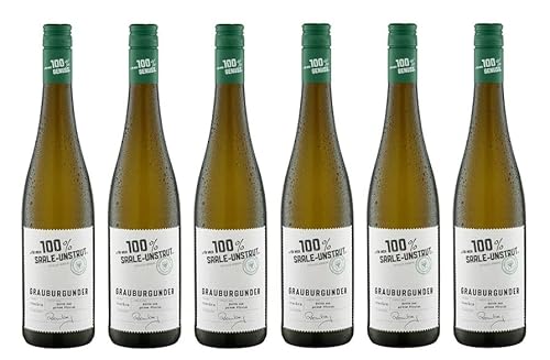 6x 0,75l - 2022er - "für mich 100% Saale-Unstrut" - Grauburgunder - Qualitätswein Saale-Unstrut - Deutschland - Weißwein trocken von "für mich 100%..."