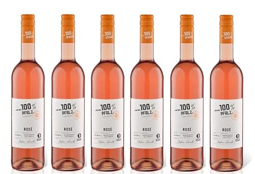 6x 0,75l - 2023er - "für mich 100% Pfalz" - Rosé - Portugieser & Spätburgunder - Qualitätswein Pfalz - Deutschland - Rosé-Wein trocken von "für mich 100%..."