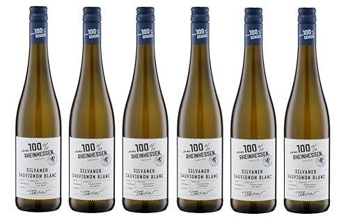 6x 0,75l - 2023er - "für mich 100% Rheinhessen" - Silvaner & Sauvignon Blanc - Qualitätswein Rheinhessen - Deutschland - Weißwein trocken von "für mich 100%..."