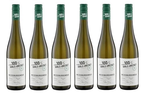 6x 0,75l - 2023er - "für mich 100% Saale-Unstrut" - Weißburgunder - Qualitätswein Saale-Unstrut - Deutschland - Weißwein trocken von "für mich 100%..."