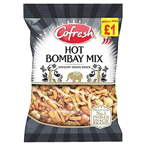 Cofresh Bombay Mix Hot 400g (1 Stück) - schmackhaft und knusprig - milde und würzige Mischung aus Nudeln, Linsen und Nüssen von ganaric