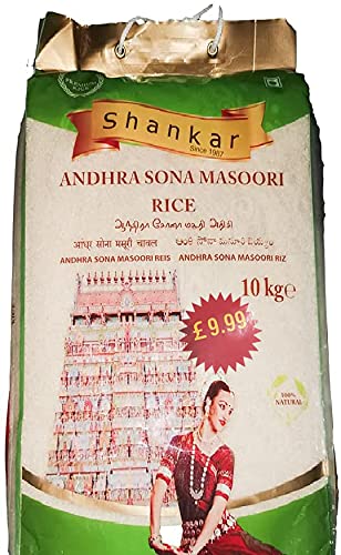 Shankar Sona Masoori Reis, weniger Stärke und weniger Kalorien, ideal für Biryani, Idlis, 10 kg von ganaric