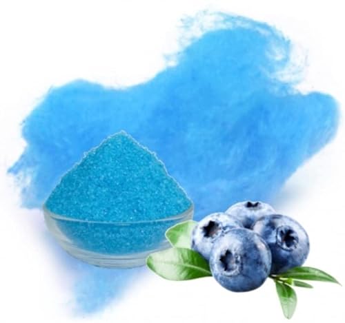 500G Heidelbeer Zucker für Zuckerwatte Aromazucker Farbzucker Blau für die Zuckerwattemaschine mit Zuckerwattezucker von gaumenshop