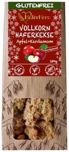 HaferHerz Vollkorn Haferkekse Apfel + Kardamon 150g Glutenfrei von gebäck