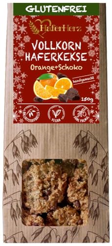 HaferHerz Vollkorn Haferkekse Orange+Schoko 150g Glutenfrei von gebäck