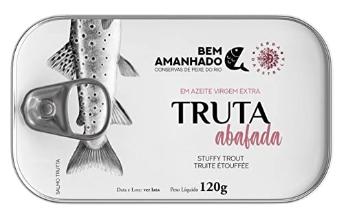 Bem Amanhado - Gourmet-Süßwasserfisch Gestickte und geräucherte Forelle in nativem Olivenöl extra (Salmo Trutta) - 3er Pack (3 x 120 gr) von generic