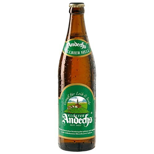 Andechser Vollbier Hell (Mehrweg) (12 Flaschen | auch als 9er, 12er, 18er oder 30er Box), gebraut von Andechser Klosterbrauerei von generisch