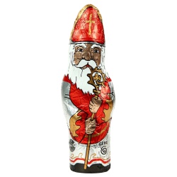 Vollmilch-Nikolaus in Stanniolpapier von gepa