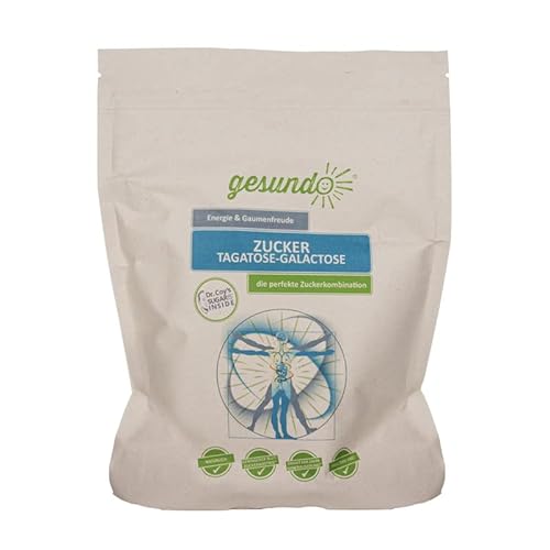 gesundo Tagatose-Galactose Pulver - 100% natürliche Zuckeralternative - 1kg Beutel von gesundo