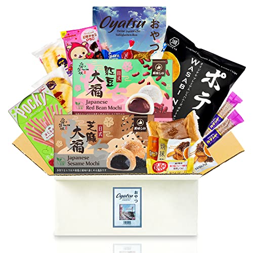 getDigital Oyatsu Japan Box - Ausgewählter Mix aus 23 japanischen Snacks und Süßigkeiten, inklusive Broschüre - Süßigkeiten aus aller Welt von getDigital