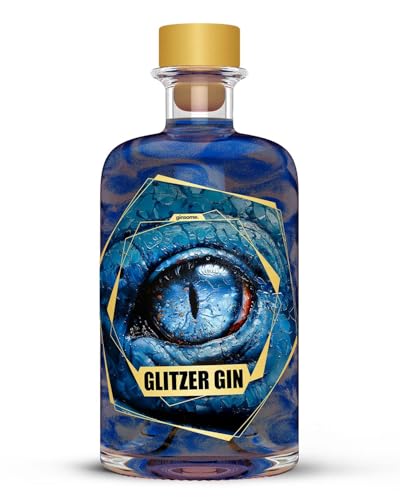 ginsome. Glitzer Gin | Fruchtig im Geschmack | Hochwertiger Blauer Gin aus Deutschland | 42% Vol. (1 x 0.5 l) von ginsome