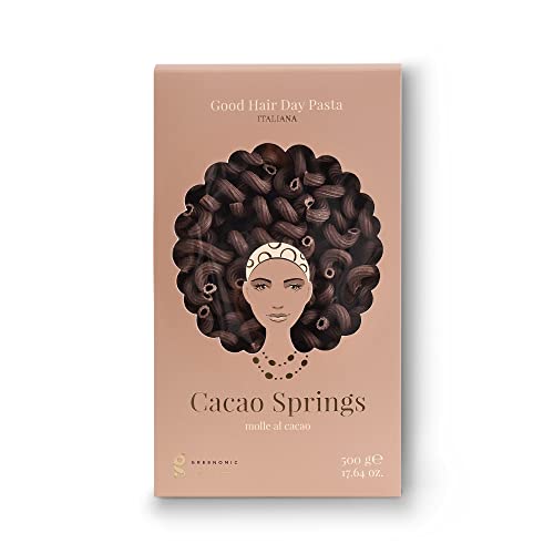 Greenomic | Good Hair Day Pasta | Cacao Springs | aus Umbrien | nach traditionellem Bronzeverfahren gefertigt | im einzigartigen Produktdesign | 500g (Cacao Springs) von greenomic