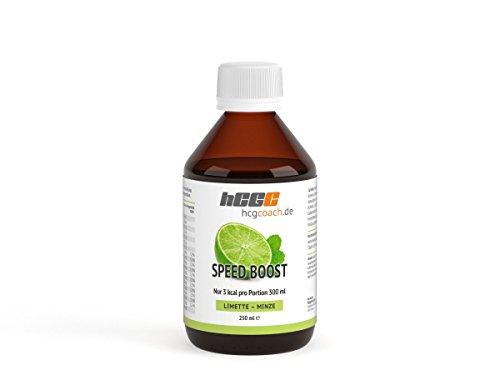 hCGC® Immunsystem Sirup - SpeedBoost 250ml, Vegan - Zuckerfreies Getränkekonzentrat für 12,5L Fertiggetränk - Fruchtsirup Immunsystem Booster mit Vitaminen, Magnesium & L-Carnitin | Limette-Minze von hCGC