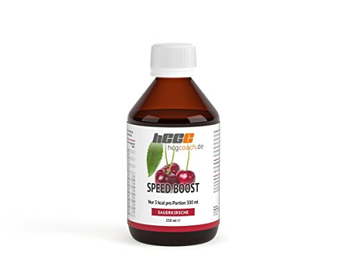 hCGC® Immunsystem Sirup - SpeedBoost 250ml, Vegan - Zuckerfreies Getränkekonzentrat für 12,5L Fertiggetränk - Fruchtsirup Immunsystem Booster mit Vitaminen, Magnesium & L-Carnitin | Sauerkirsche von hCGC