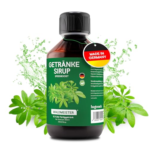 hCGC® Immunsystem Sirup - SpeedBoost 250ml, Vegan - Zuckerfreies Getränkekonzentrat für 12,5L Fertiggetränk - Fruchtsirup Immunsystem Booster mit Vitaminen, Magnesium & L-Carnitin | Waldmeister von hCGC