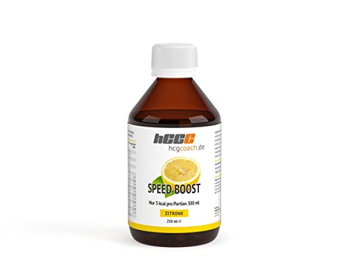 hCGC® Immunsystem Sirup - SpeedBoost 250ml, Vegan - Zuckerfreies Getränkekonzentrat für 12,5L Fertiggetränk - Fruchtsirup Immunsystem Booster mit Vitaminen, Magnesium & L-Carnitin | Zitrone von hCGC