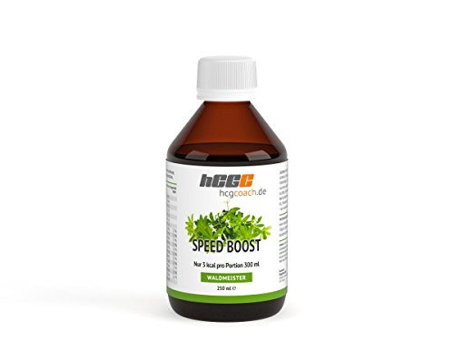 hCGC® SpeedBoost (250ml) | Zuckerfreies Getränkekonzentrat - Sirup | Mischverhältnis 1/50 | 0,75g Kohlenhydrathe pro 300ml Mixgetränk | 10 Vitaminen | Magnesium | B6, B12 | Folsäure | Waldmeister von hCGC