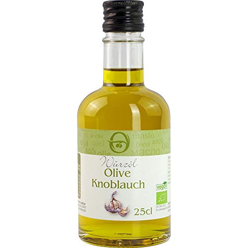 Öl Olive-Knoblauch Würz-Öl Olive-Knoblauch Würzöl Vegan hausgemacht BARRIQUE-Feine Manufaktur Deutschland 250ml-Fl von hausgemacht BARRIQUE-Feine Manufaktur