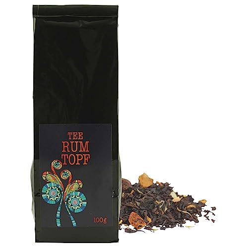 Tee schwarz 'Rumtopf-Tee' Schwarztee-Mischung Vegan hausgemacht BARRIQUE-Feine Manufaktur Deutschland 100g-Pack von hausgemacht BARRIQUE-Feine Manufaktur