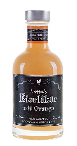 Lottas Eierlikör mit Orange 0,2l 20% von heb