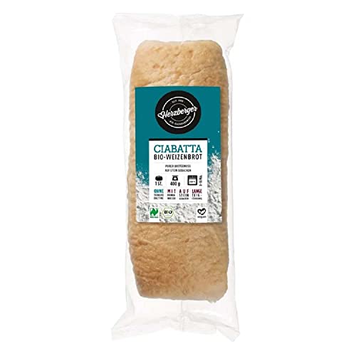 Herzberger Ciabatta Bio-Weizenbrot, 400 g von herzberger