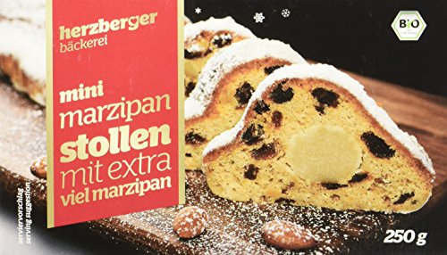 herzberger Mini Marzipan Stollen, 10er Pack (10 x 250 g) von herzberger